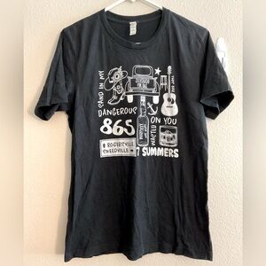 Bella Canvas Morgan Wallen Dangerous‎ Album Black Graphic T-Shirt size medium